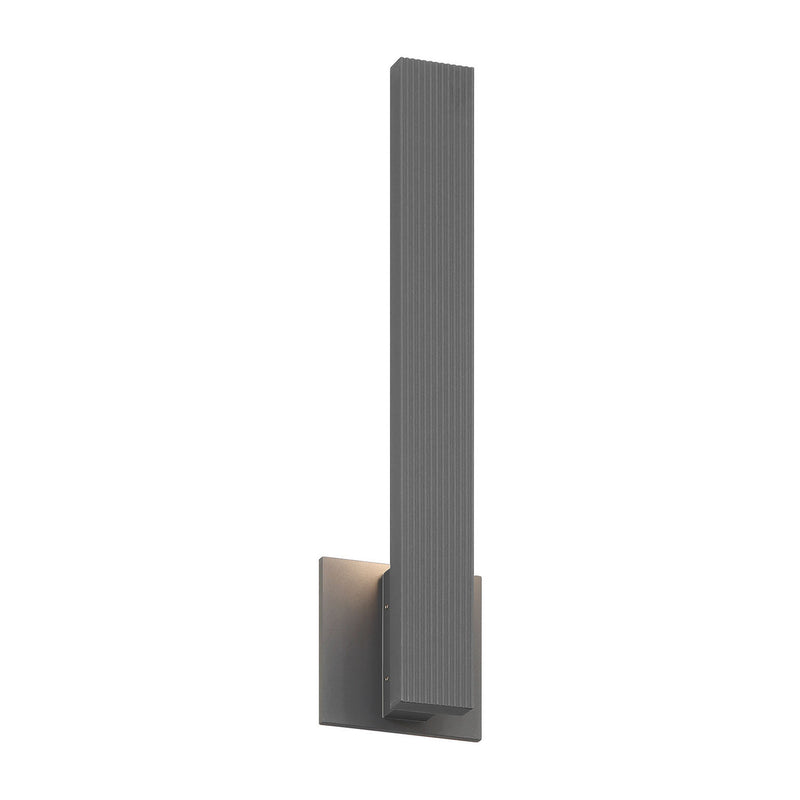 Golden - 8432-OWL18 SGY - LED Outdoor Wall Mount - Enso - Smooth Gray
