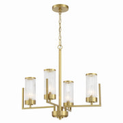Craftmade - 60124-SB - Four Light Chandelier - Whittley - Satin Brass