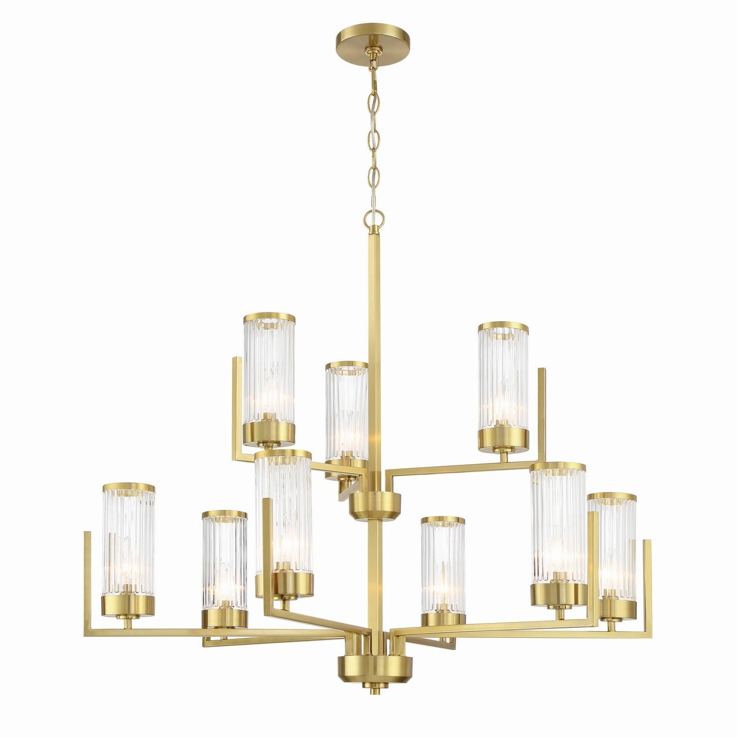 Craftmade - 60129-SB - Nine Light Chandelier - Whittley - Satin Brass