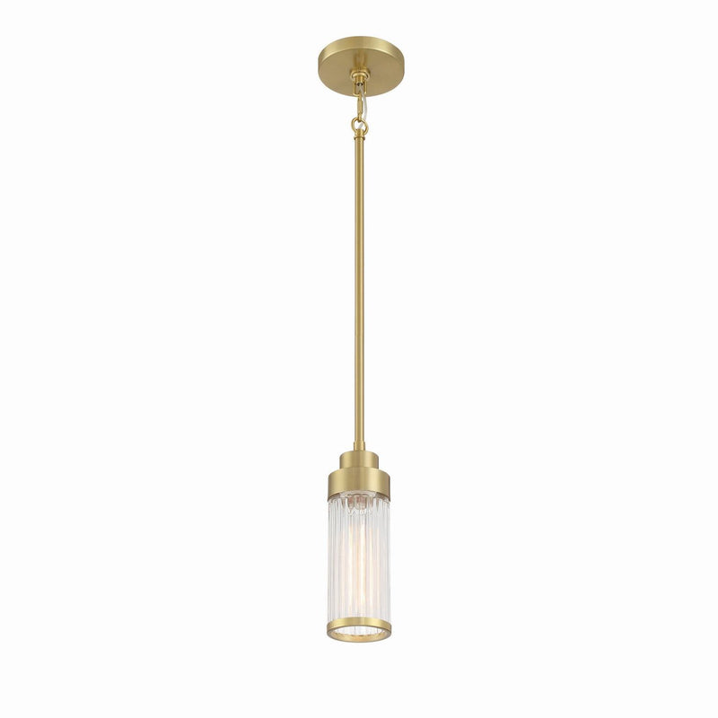 Craftmade - 60191-SB - One Light Mini Pendant - Whittley - Satin Brass
