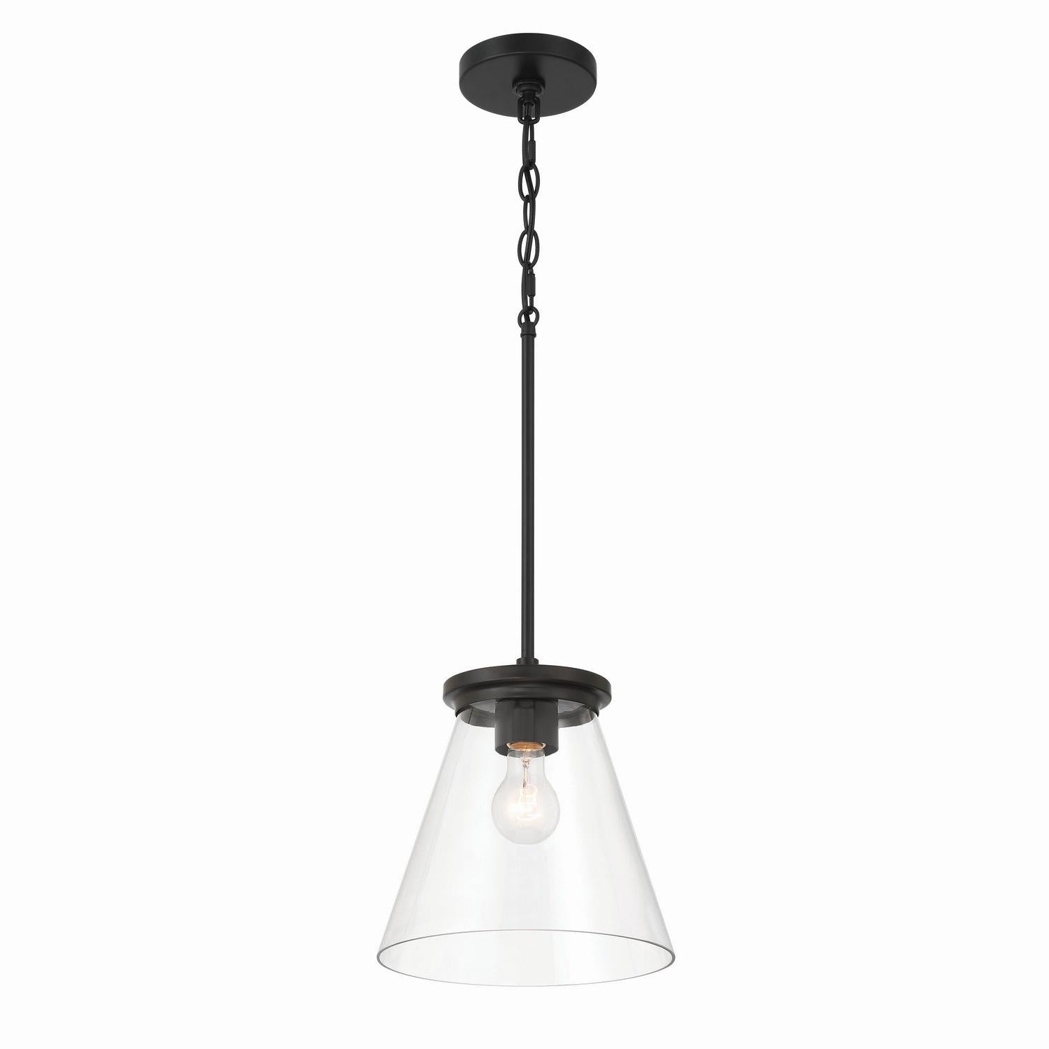 Craftmade - 60492-FB - One Light Pendant - Connell - Flat Black