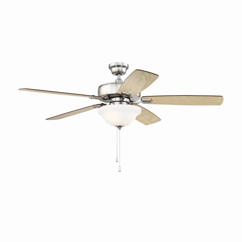 Craftmade - TCE52BNK5C1-C - 52" Ceiling Fan - Twist N Click 1 Light - Brushed Polished Nickel