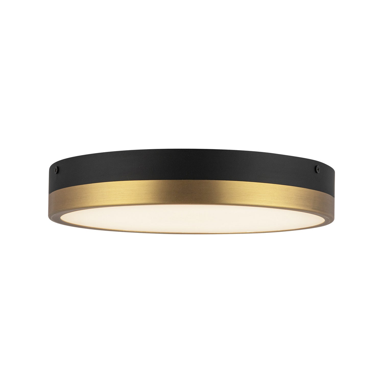 Alora - FM554211AGMB-5CCT - LED Flush Mount - Adelaide - Aged Gold/Matte Black