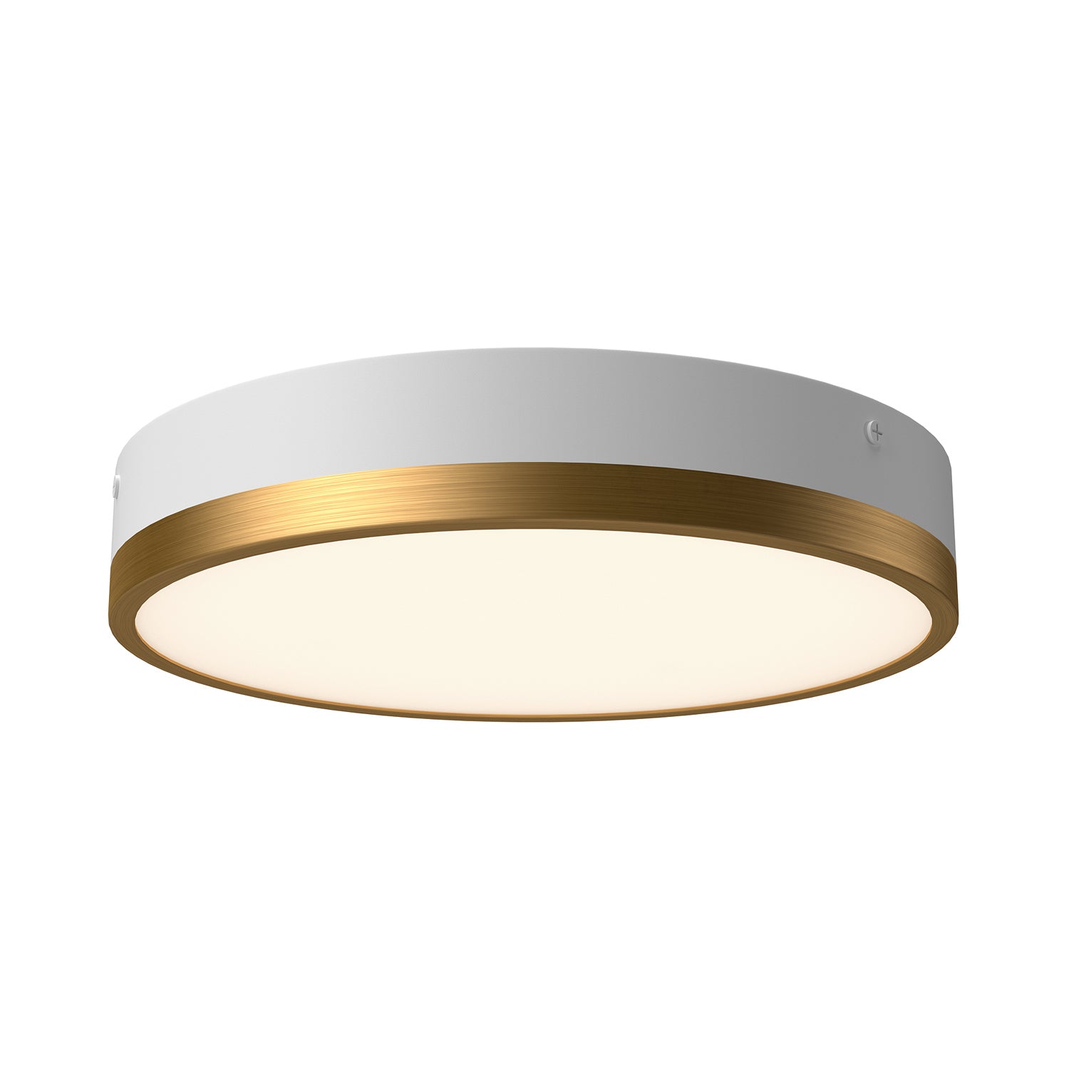 Alora - FM554211AGWH-5CCT - LED Flush Mount - Adelaide - Aged Gold/White