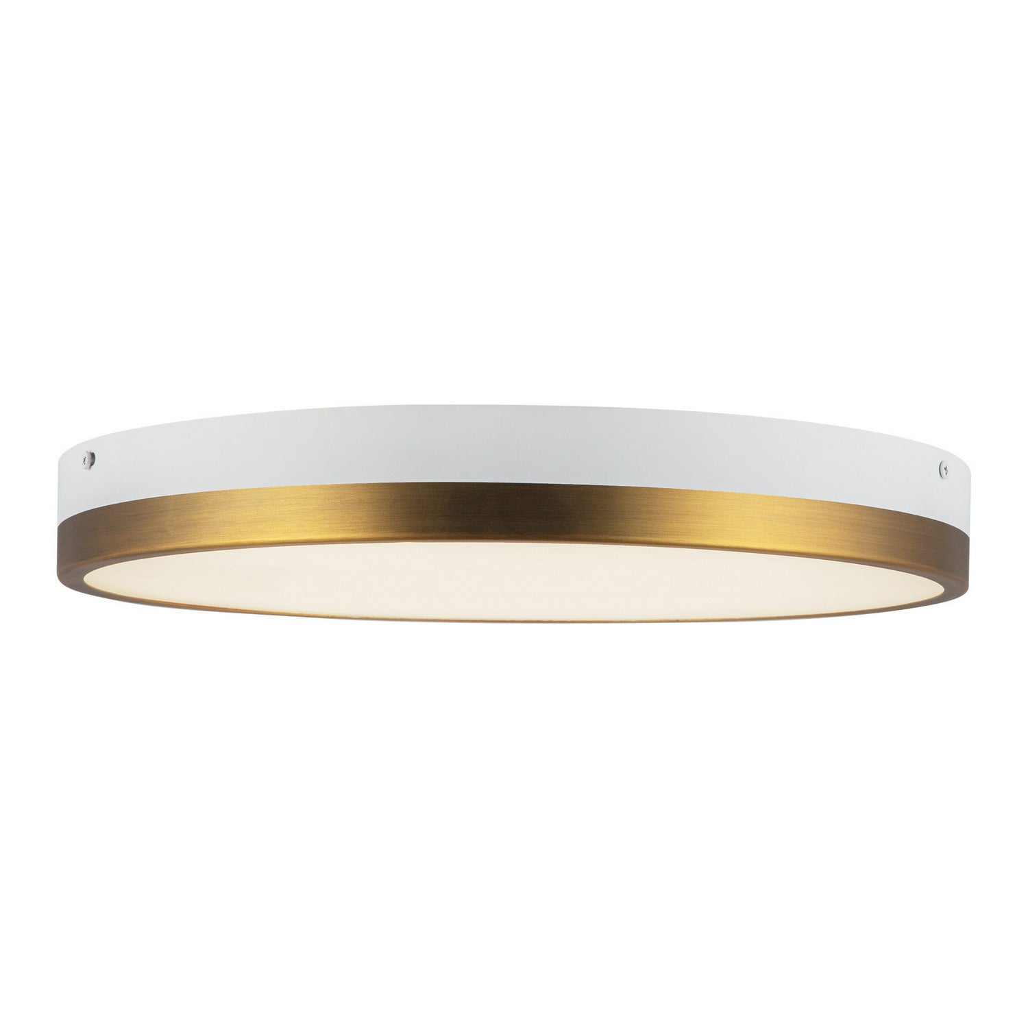 Alora - FM554215AGWH-5CCT - LED Flush Mount - Adelaide - Aged Gold/White
