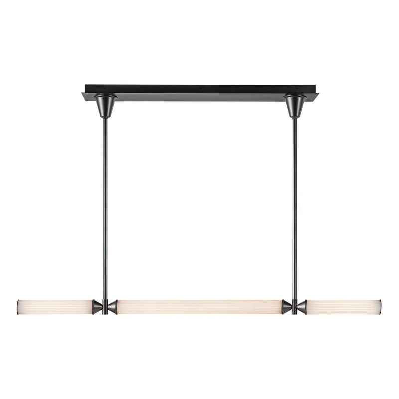 Alora - LP348148UBFR-UNV - LED Linear Pendant - Edwin - Urban Bronze/Frosted Ribbed Glass