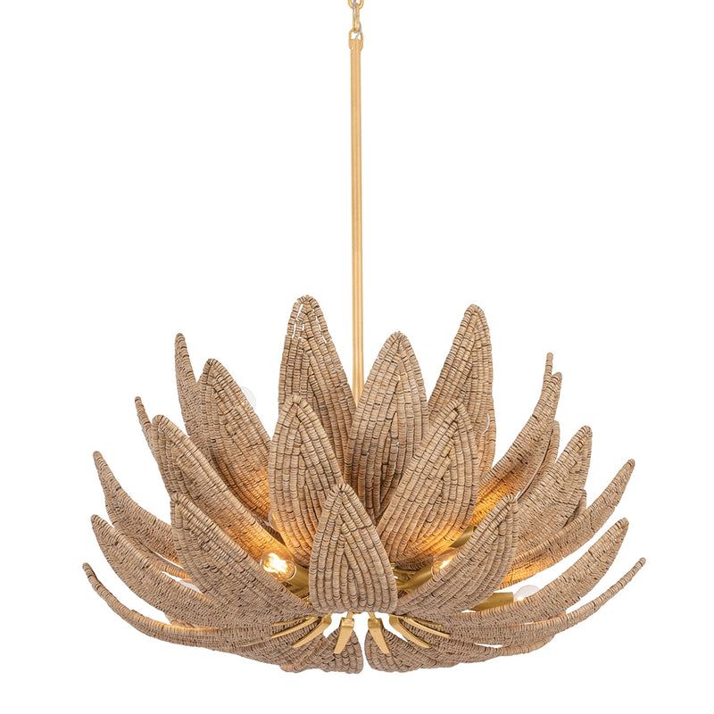 Corbett Lighting - 539-30-VGL - 14 Light Chandelier - Varanasi - Vintage Gold Leaf