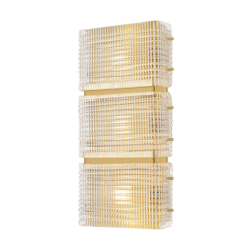 Corbett Lighting - 547-03-VB - Three Light Wall Sconce - Mav - Vintage Brass
