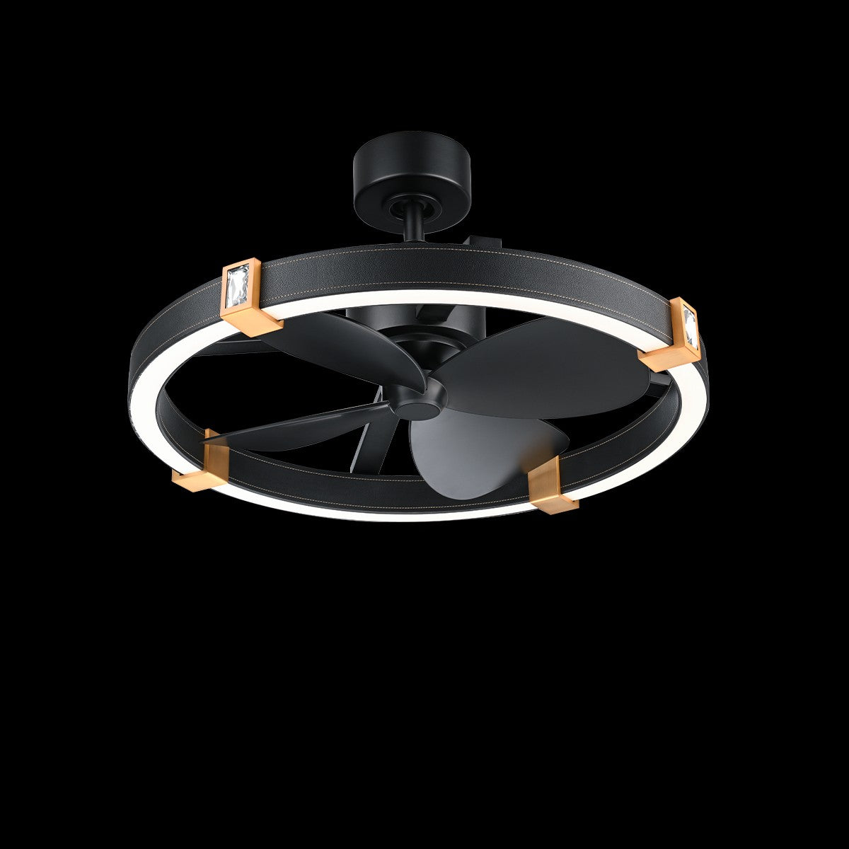Schonbek Beyond - BFR45428-BK/AB - LED Fandelier - Atomic - Aged Brass