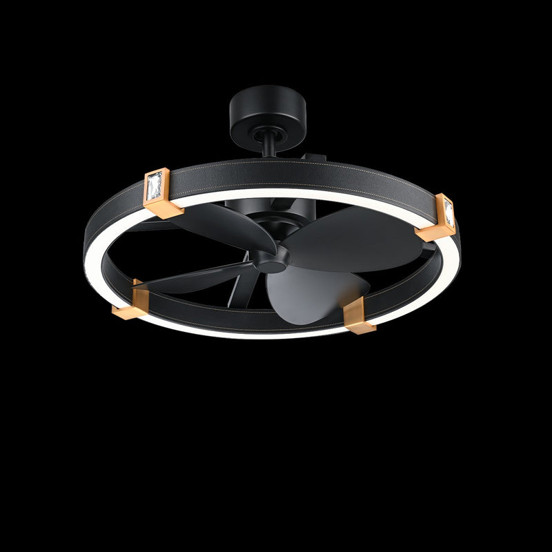 Schonbek Beyond - BFR45428-BK/AB - LED Fandelier - Atomic - Aged Brass