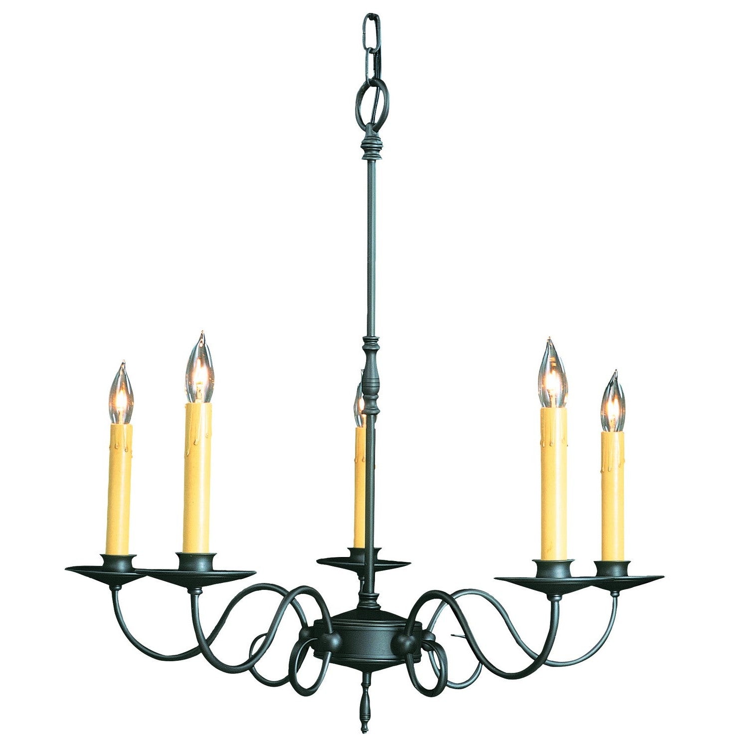 Framburg - 1315 CH - Five Light Chandelier - Black Forest - Charcoal