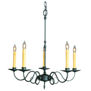 Framburg - 1315 CH - Five Light Chandelier - Black Forest - Charcoal