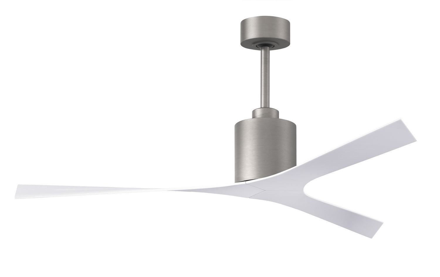 Matthews Fan Company - MK-BN-WH - Ceiling Fan - Molly - Brushed Nickel