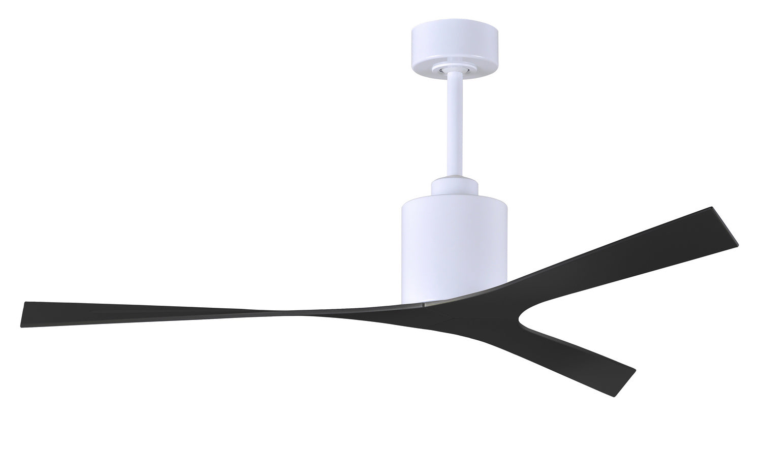 Matthews Fan Company - MK-WH-BK - Ceiling Fan - Molly - Gloss White