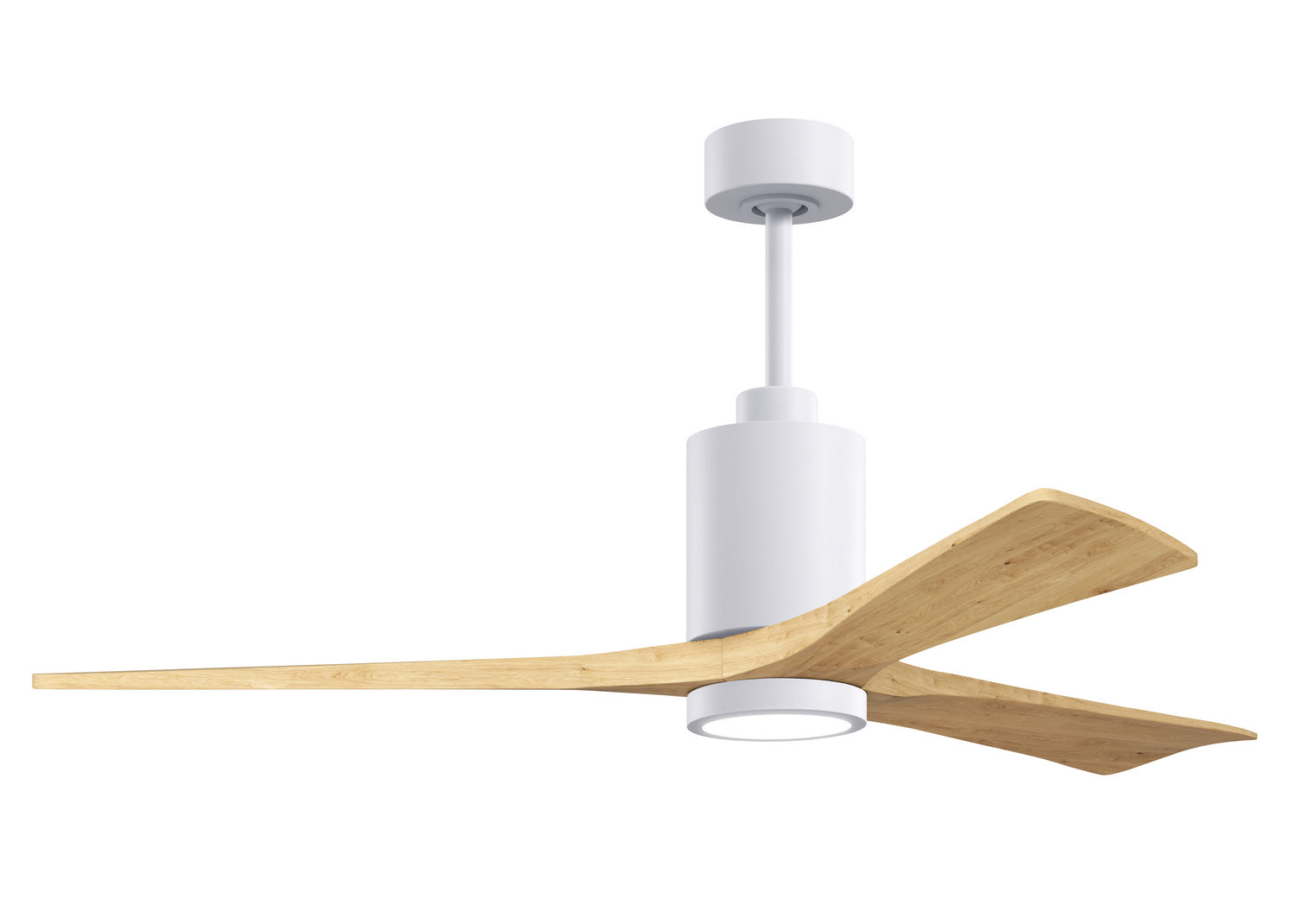 Matthews Fan Company - PA3-WH-LM-60 - 60" Ceiling Fan - Patricia-3 - Gloss White