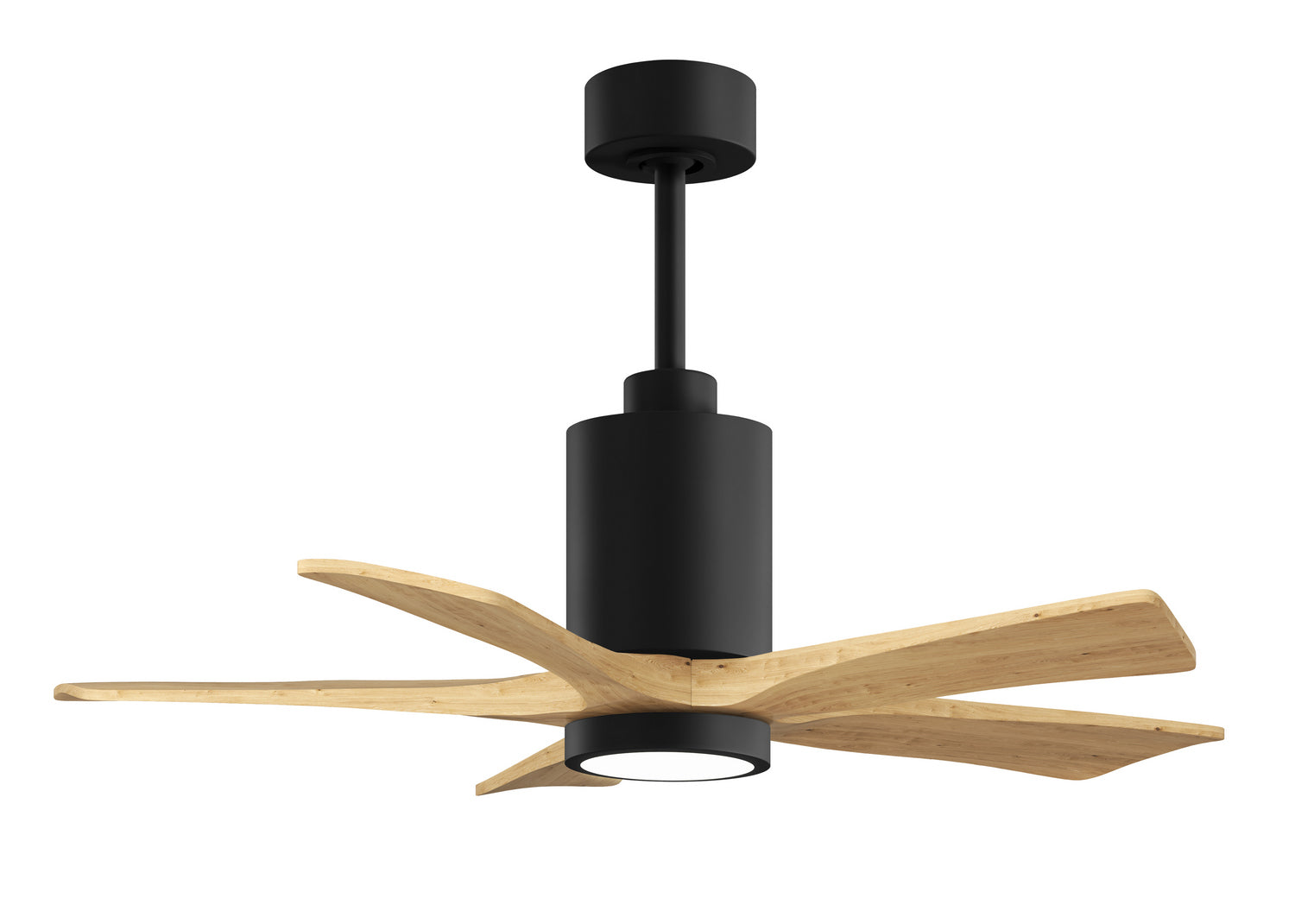 Matthews Fan Company - PA5-BK-LM-42 - 42" Ceiling Fan - Patricia-5 - Matte Black