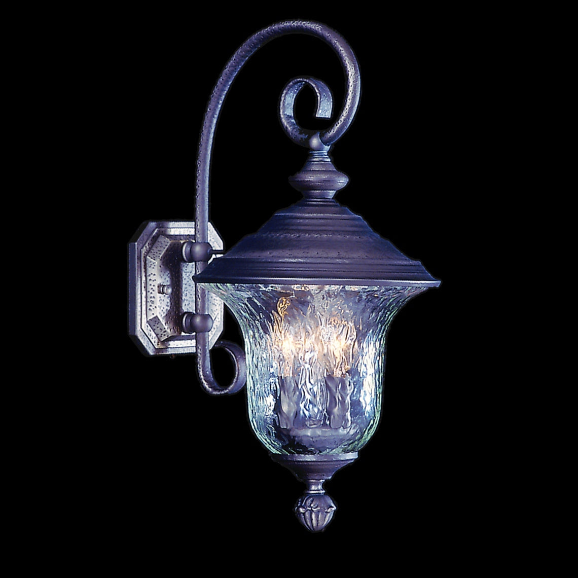 Framburg - 8320 IRON - Three Light Exterior Wall Mount - Carcassonne - Iron