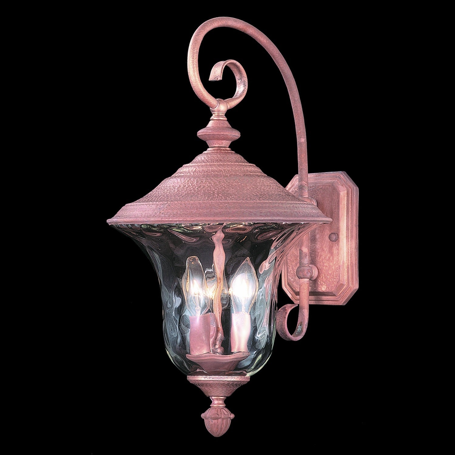 Framburg - 8325 RC - Three Light Exterior Wall Mount - Carcassonne - Raw Copper