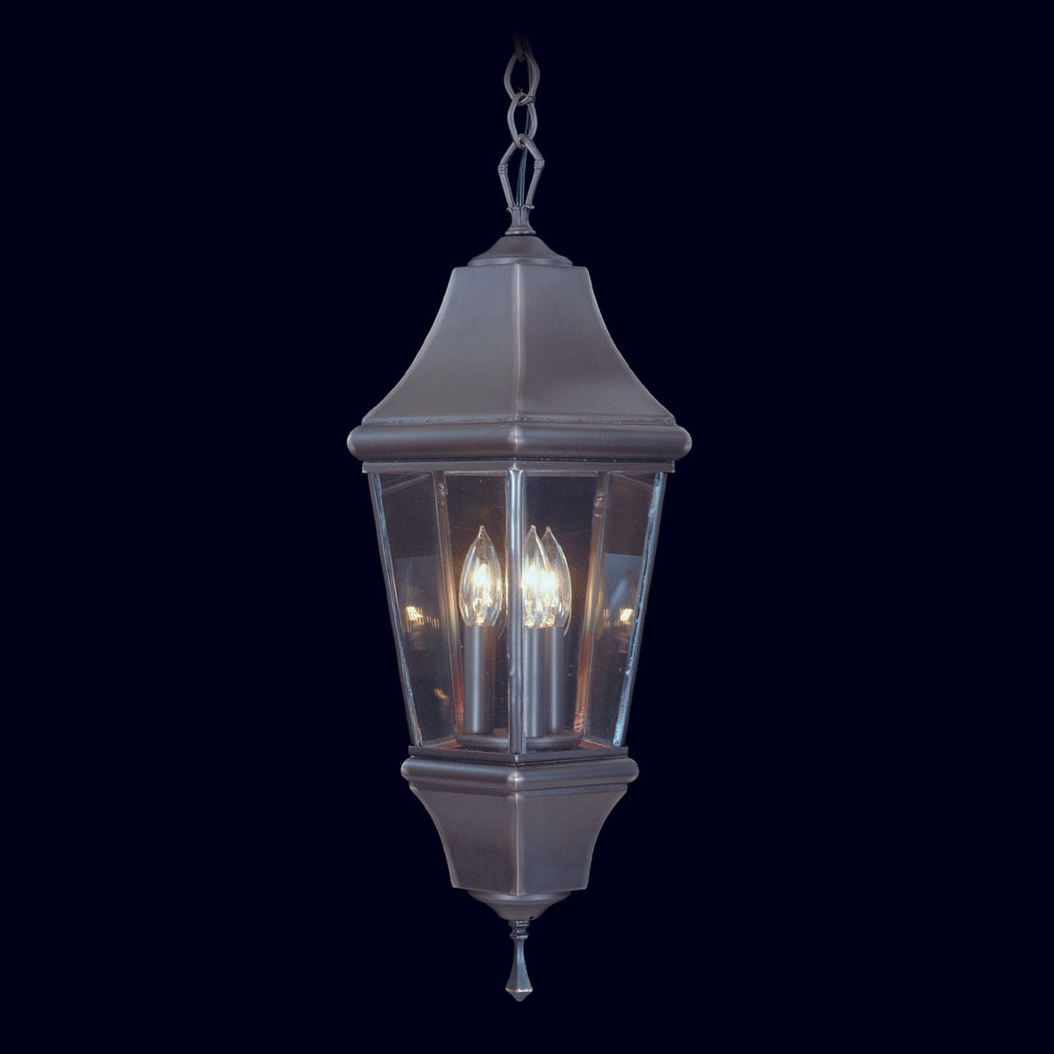 Framburg - 8738 SBR - Three Light Exterior Ceiling Mount - Normandy - Siena Bronze
