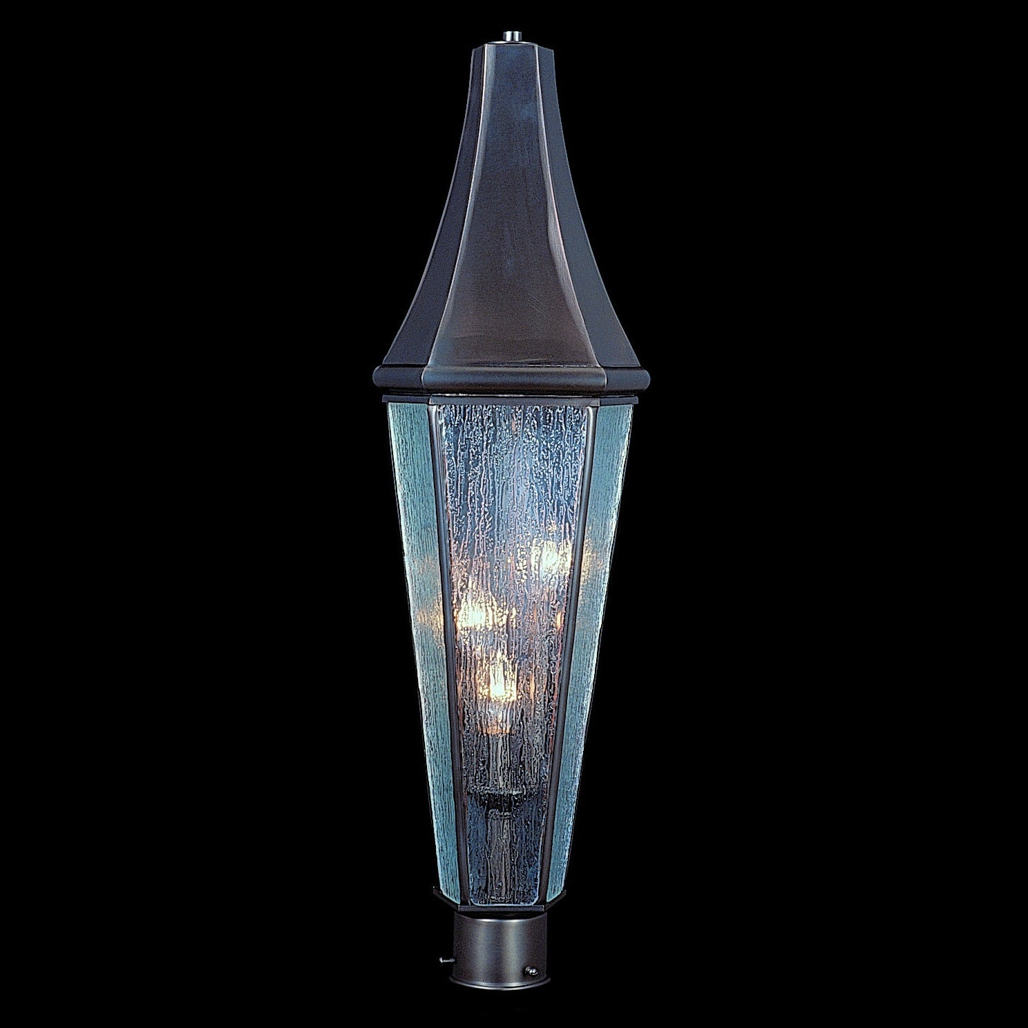 Framburg - 8926 SBR - Three Light Exterior Post Mount - Le Havre - Siena Bronze
