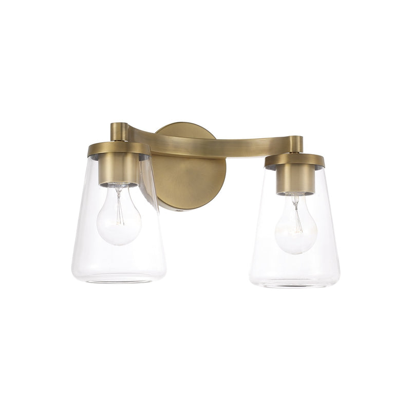 Capital Lighting - 161921AD-664 - Two Light Vanity - Aaron - Aged Brass
