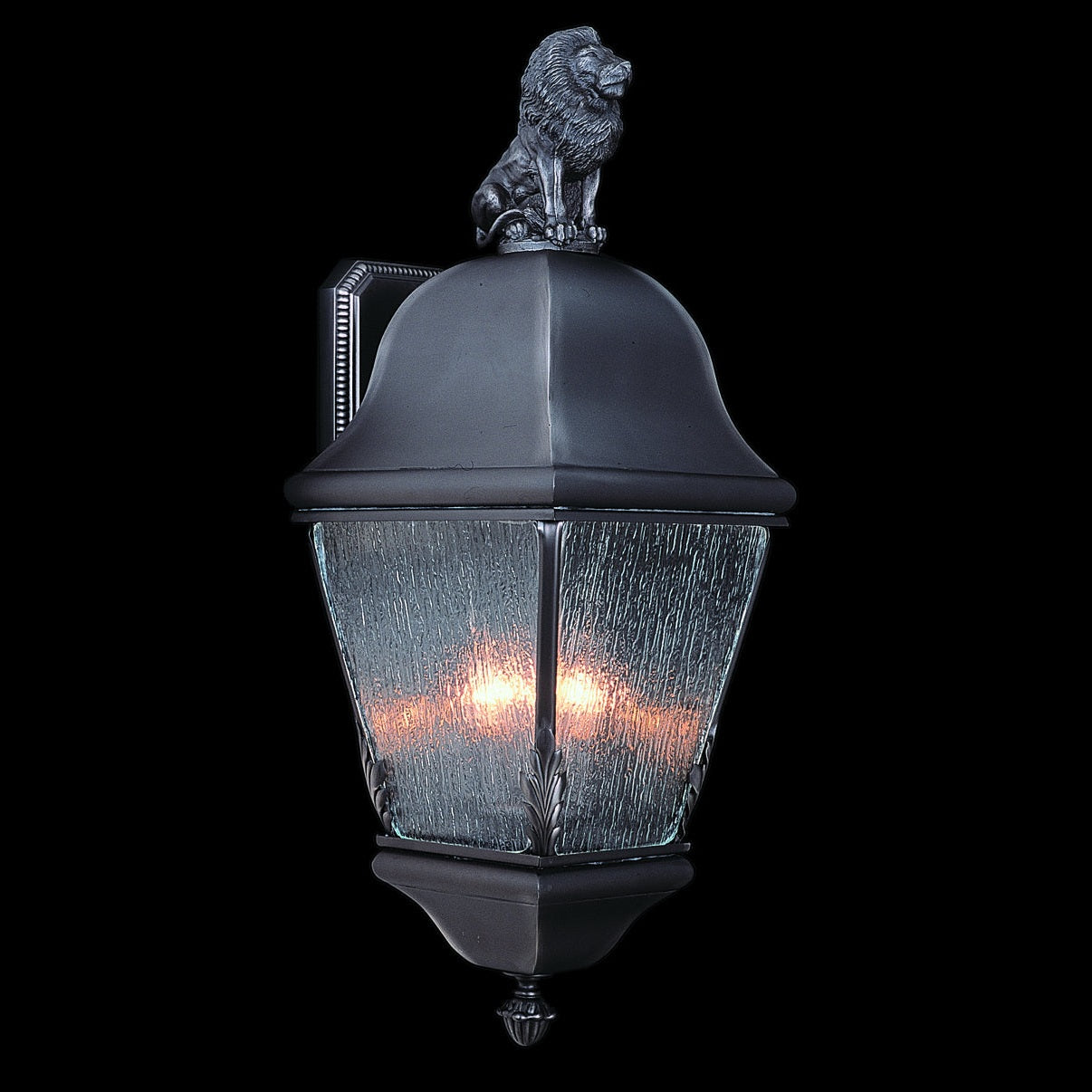 Framburg - 9610 IRON - Three Light Exterior Wall Mount - Coeur De Lion - Iron