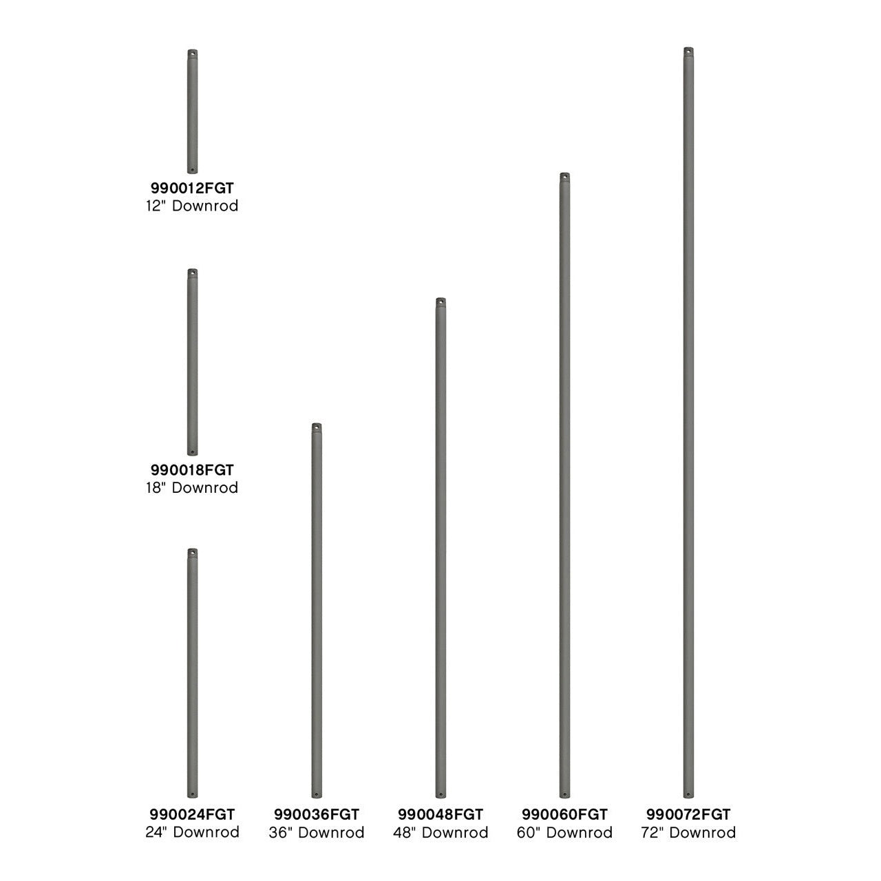 Hinkley - 990060FGT - Downrod - 60" Downrod - Graphite