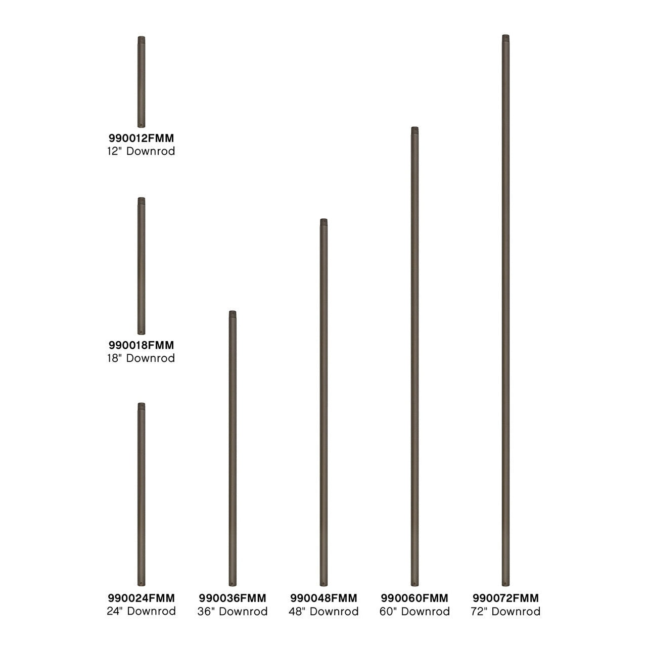 Hinkley - 990072FMM - Downrod - 72" Downrod - Metallic Matte Bronze