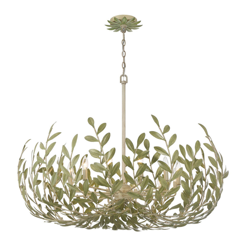 Crystorama - 569-CT - 12 Light Chandelier - Broche - Champagne Green Tea