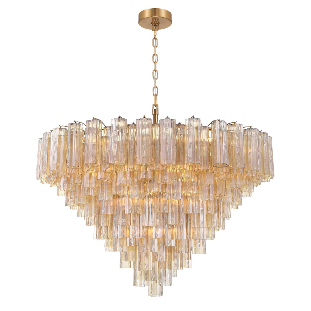 Crystorama - ADD-327-AG-AM - 28 Light Chandelier - Addis - Aged Brass