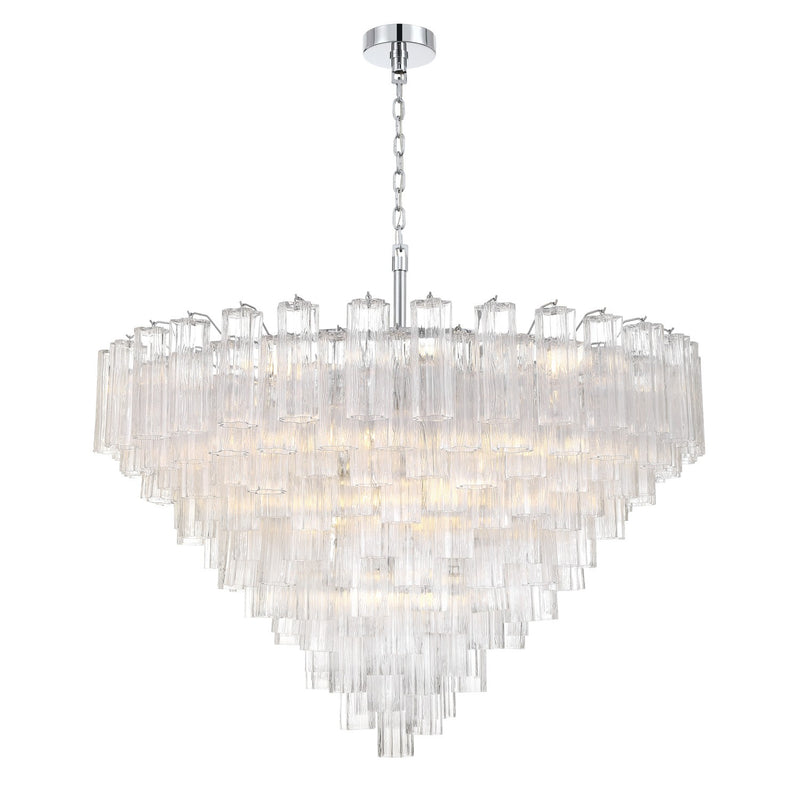 Crystorama - ADD-327-CH-CL - 28 Light Chandelier - Addis - Polished Chrome