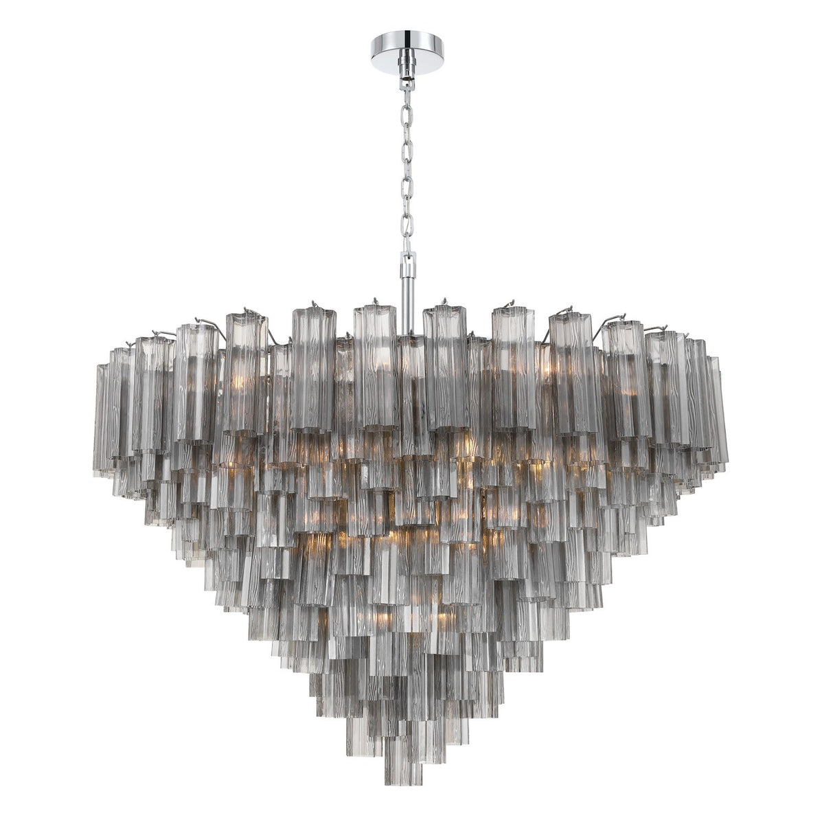 Crystorama - ADD-327-CH-SM - 28 Light Chandelier - Addis - Polished Chrome