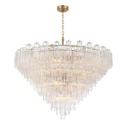 Crystorama - ADD-329-AG-CL - 40 Light Chandelier - Addis - Aged Brass