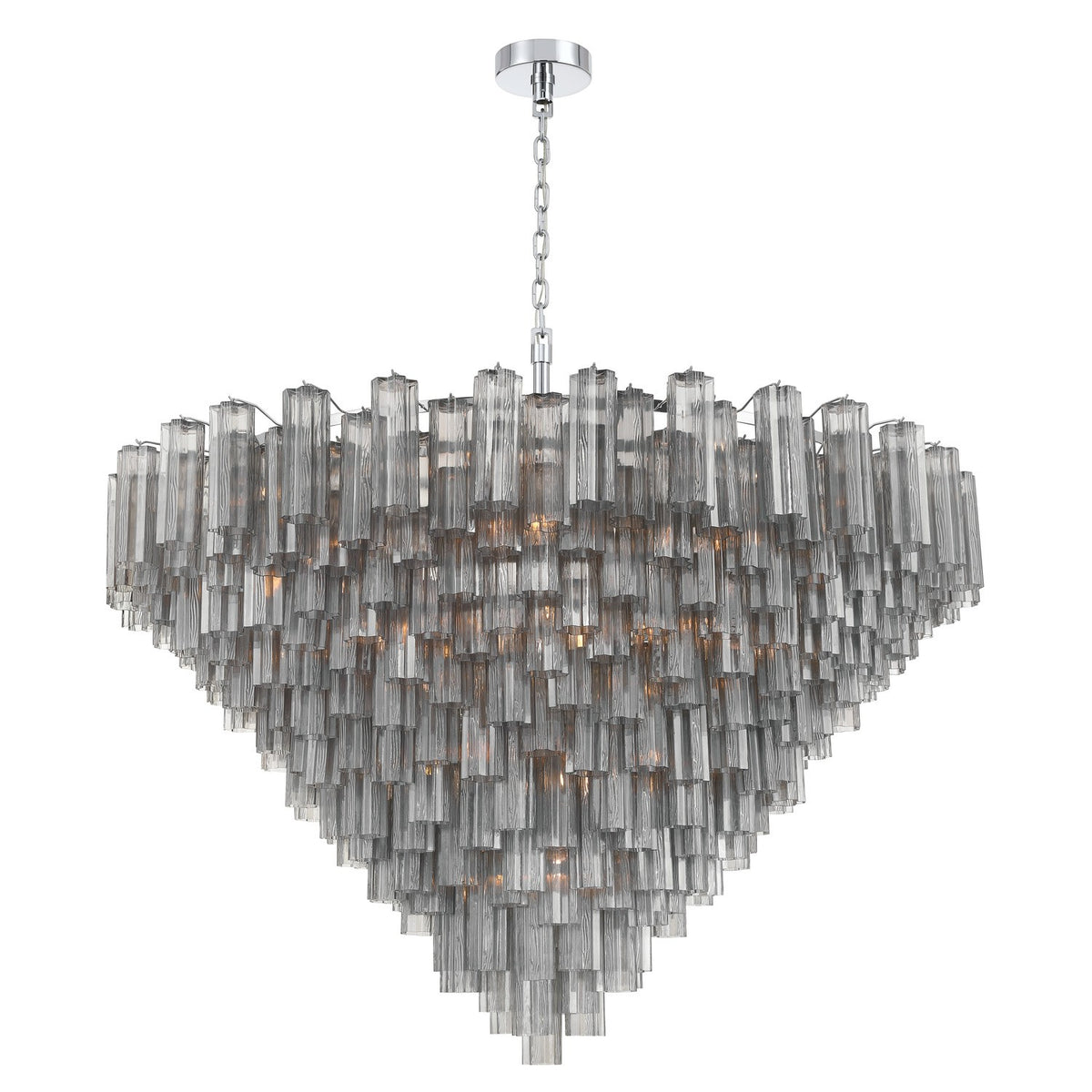Crystorama - ADD-329-CH-SM - 40 Light Chandelier - Addis - Polished Chrome