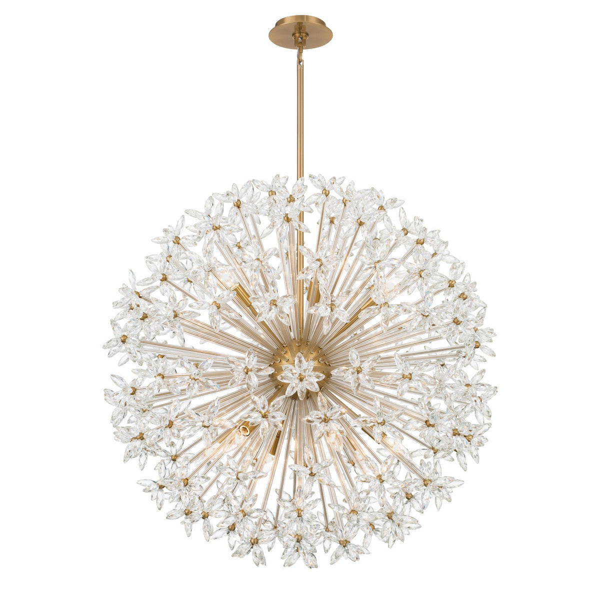 Crystorama - ADL-512-AG-CL - 12 Light Chandelier - Adley - Aged Brass