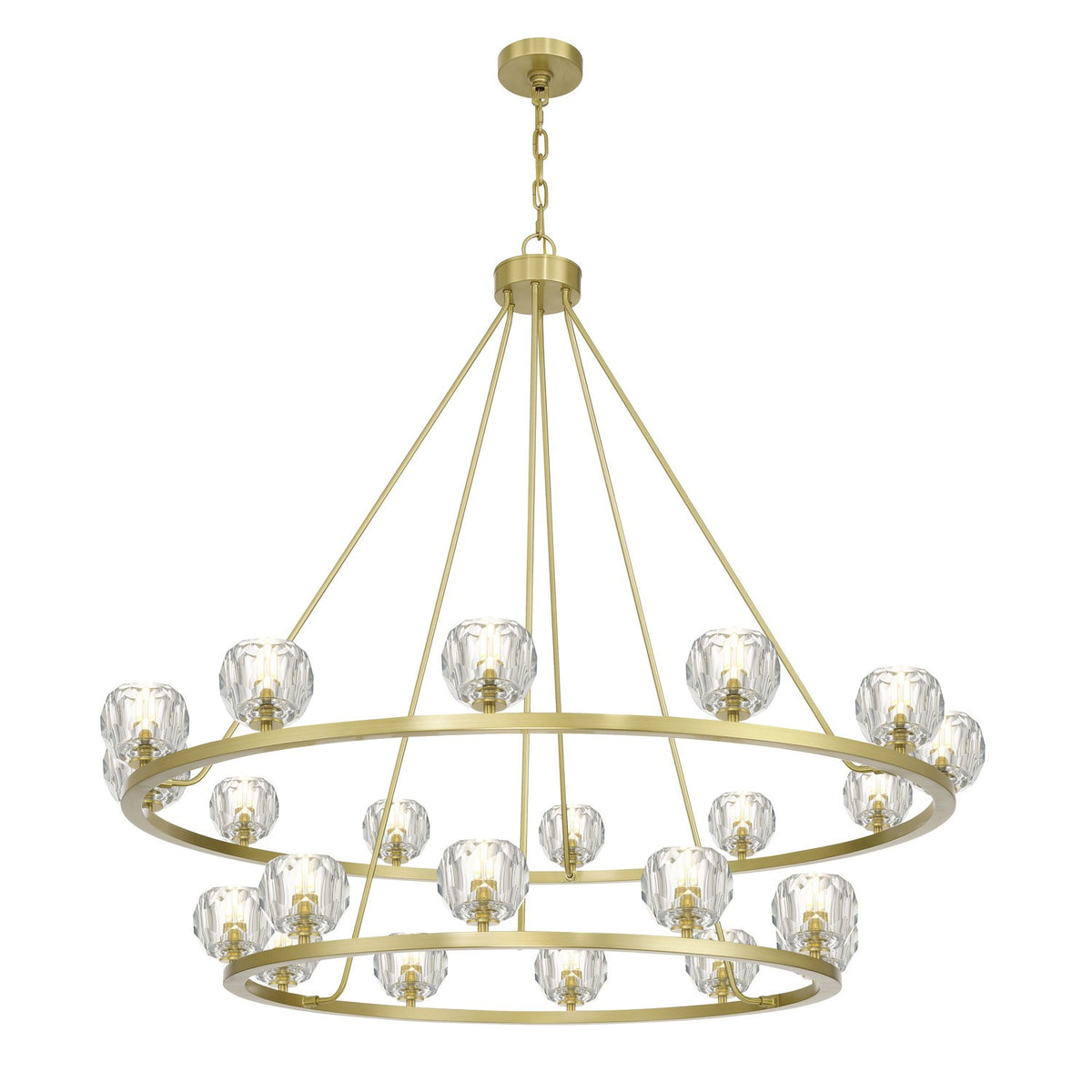 Crystorama - ARA-10268-SB - LED Chandelier - Aragon - Soft Brass