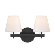 Crystorama - COL-202-BK - Two Light Wall Sconce - Colton - Black