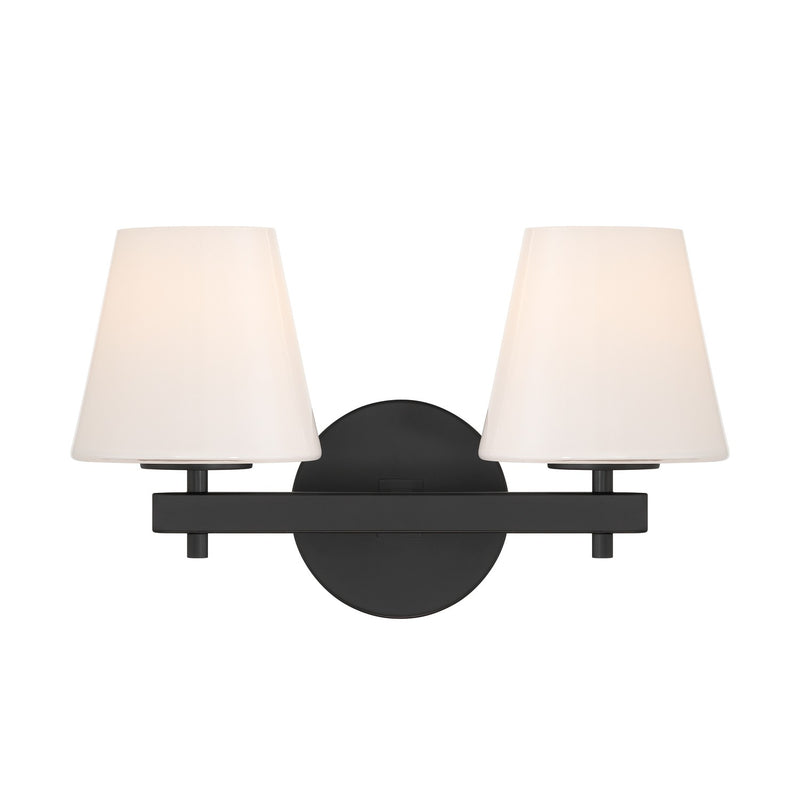 Crystorama - COL-202-BK - Two Light Wall Sconce - Colton - Black