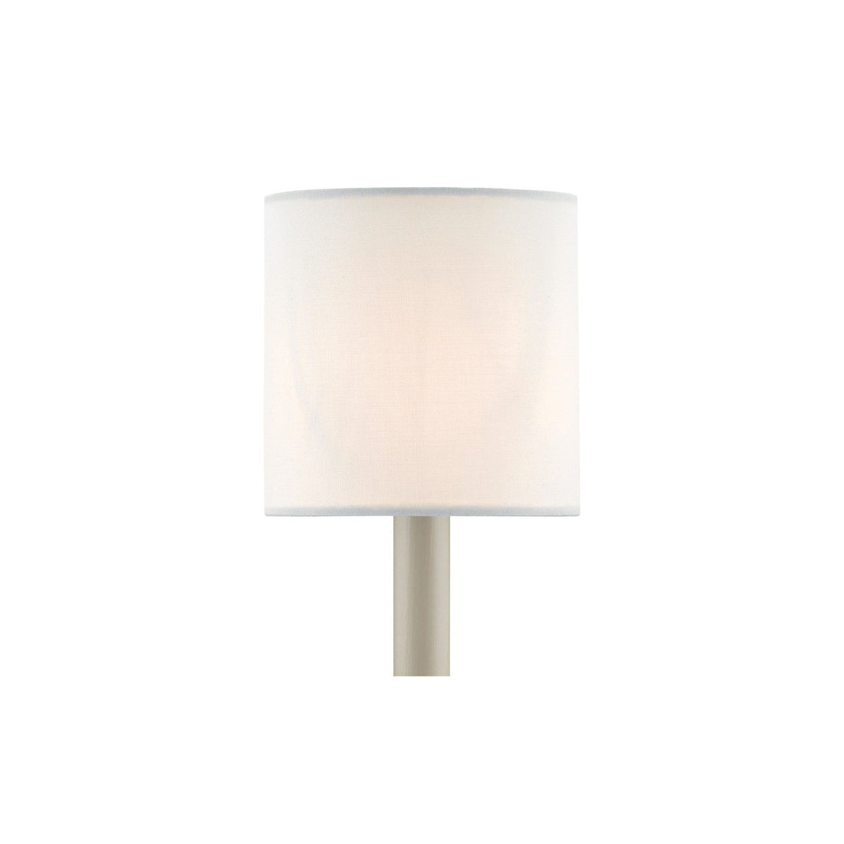 Currey and Company - 0455 - Shade - White Cotton Chandelier Shade - White Cotton