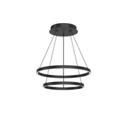 Kuzco Lighting - CH87224-BK-UNV-010 - LED Chandelier - Cerchio - Black