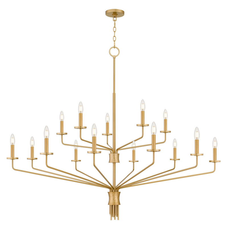 Quoizel - ALEX5055BRG - 15 Light Chandelier - Alexander - Brushed Gold