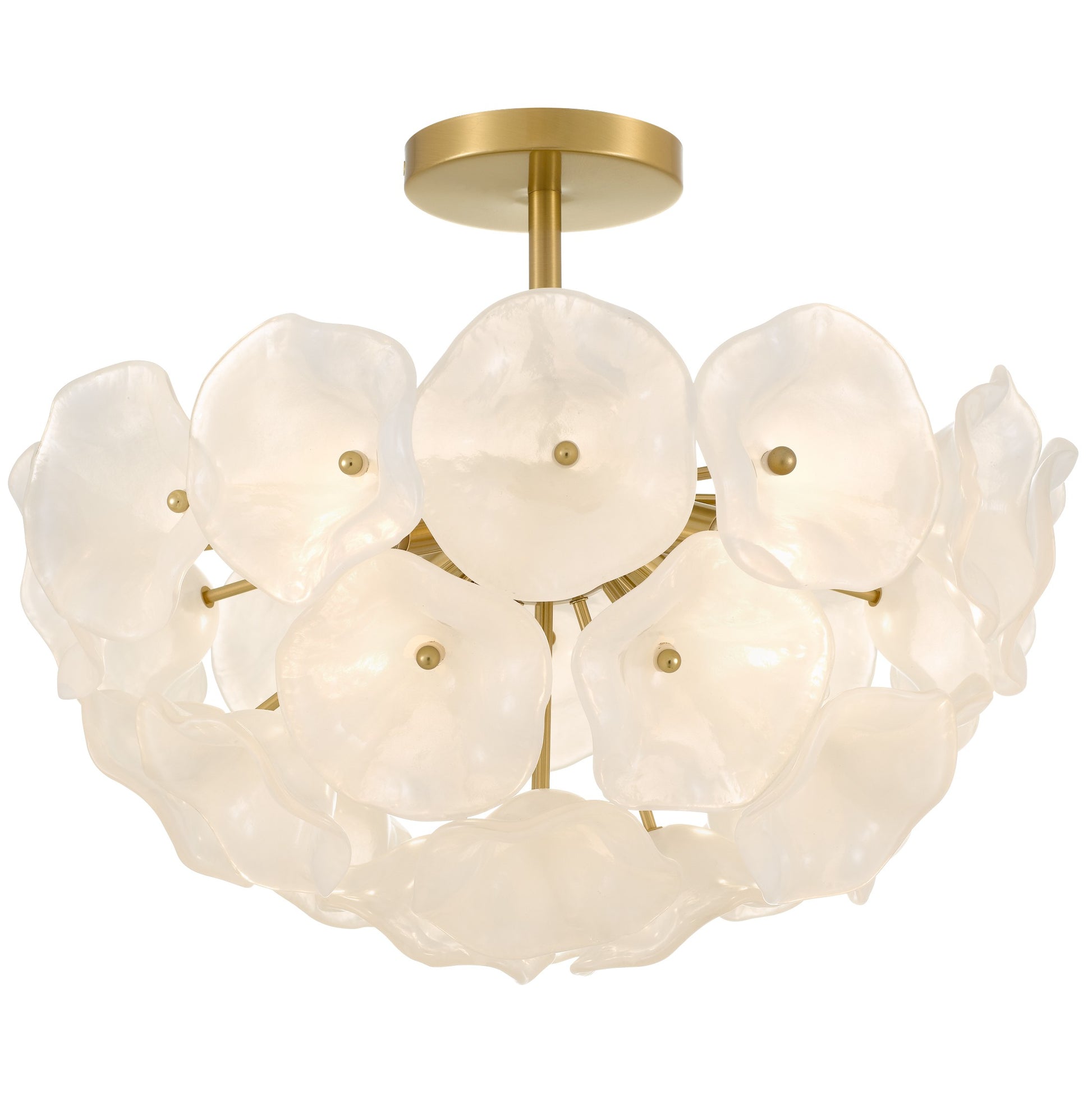 Quoizel - AUD1718BRG - Four Light Semi-Flush Mount - Audrey - Brushed Gold