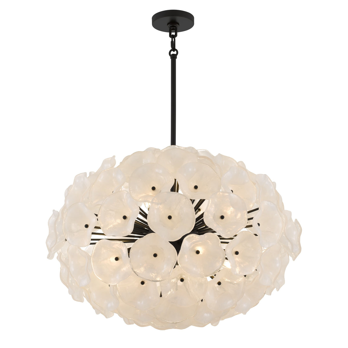 Quoizel - AUD2828MBK - Eight Light Pendant - Audrey - Matte Black