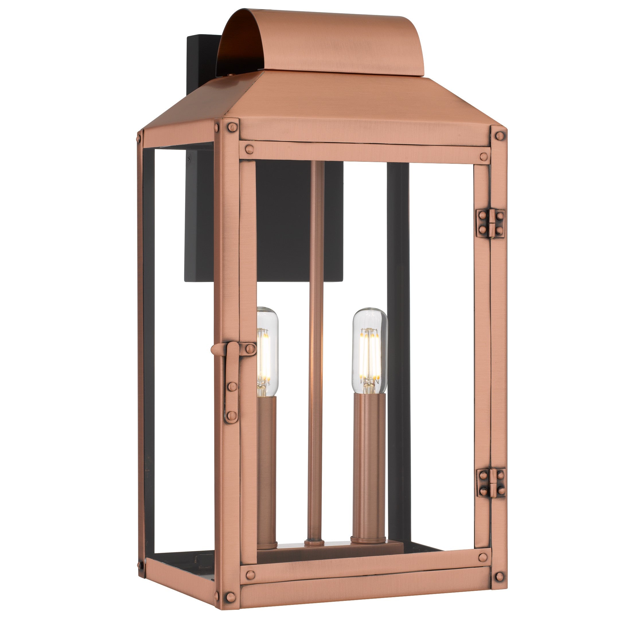 Quoizel - BER8408AC - Two Light Outdoor Wall Lantern - Beryn - Aged Copper