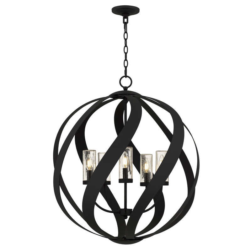 Quoizel - BMS2826EK - Five Light Pendant - Blacksmith - Earth Black