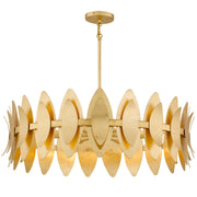 Quoizel - HAY2837GFL - Six Light Pendant - Hayley - Gold Leaf