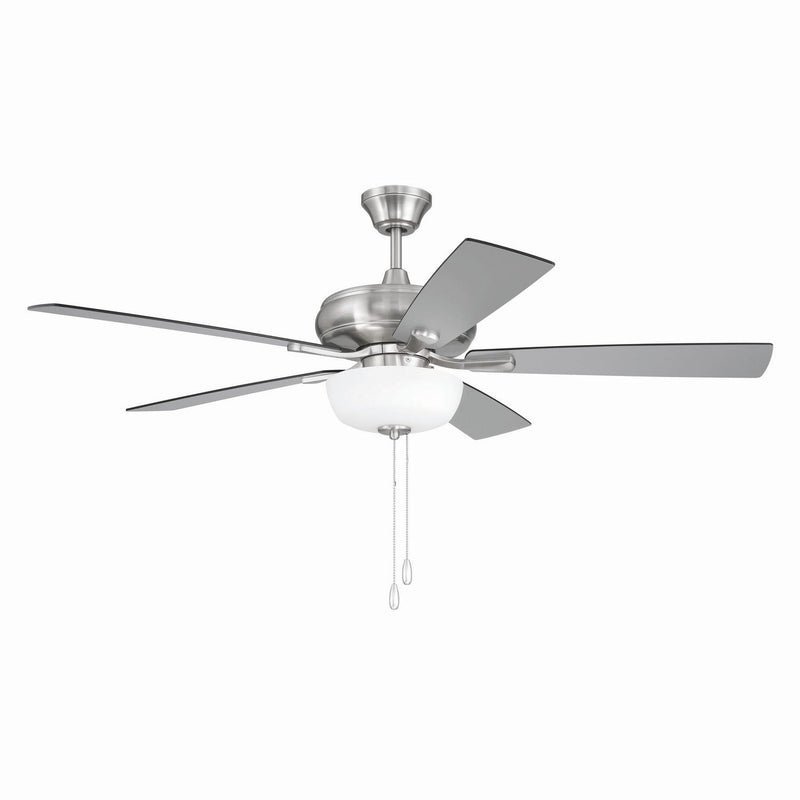 Craftmade - ECF211BNK5-BNGW - 52" Ceiling Fan - EOS 2 Light Frosted White Bowl 52" Ceiling Fan - Brushed Polished Nickel