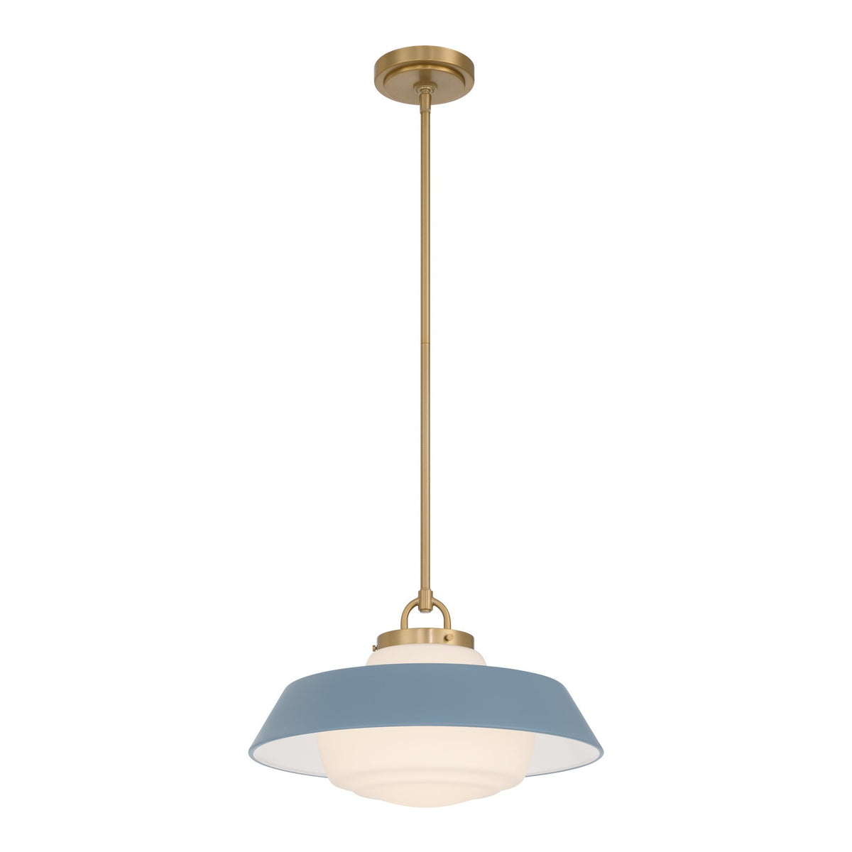 Crystorama - XAN-8006-VG-BL - One Light Pendant - Xander - Vibrant Gold