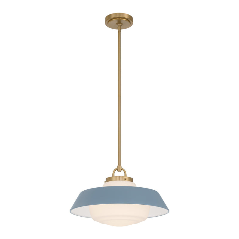 Crystorama - XAN-8006-VG-BL - One Light Pendant - Xander - Vibrant Gold