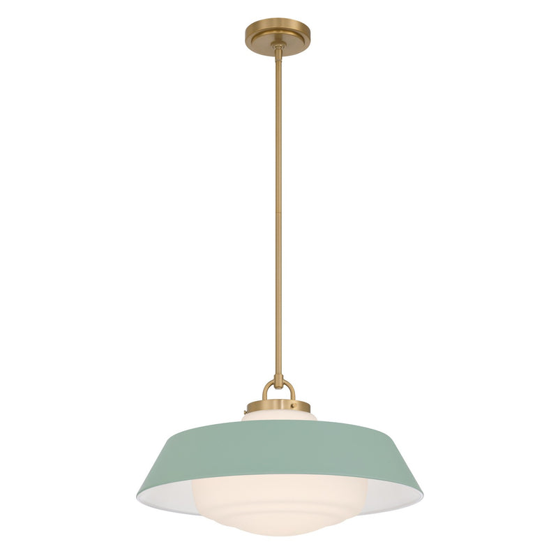 Crystorama - XAN-8009-VG-GR - Three Light Pendant - Xander - Vibrant Gold